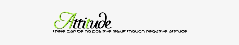 03 - - Attitude Text Png For Picsart, transparent png