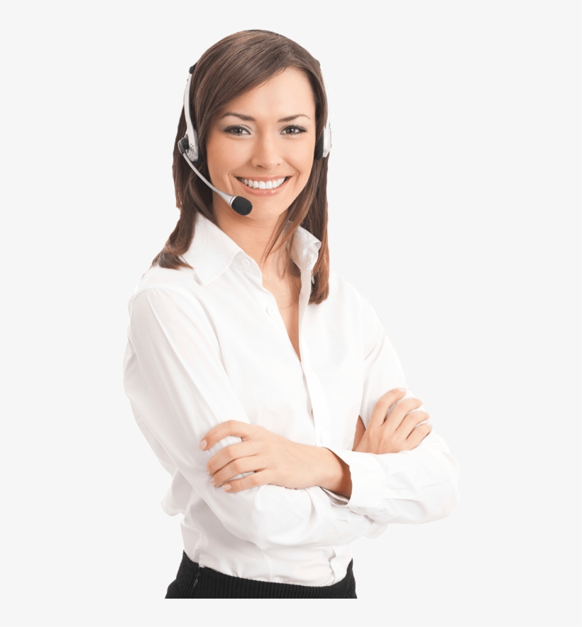 Cannon Printer Support - Woman With Headset, transparent png