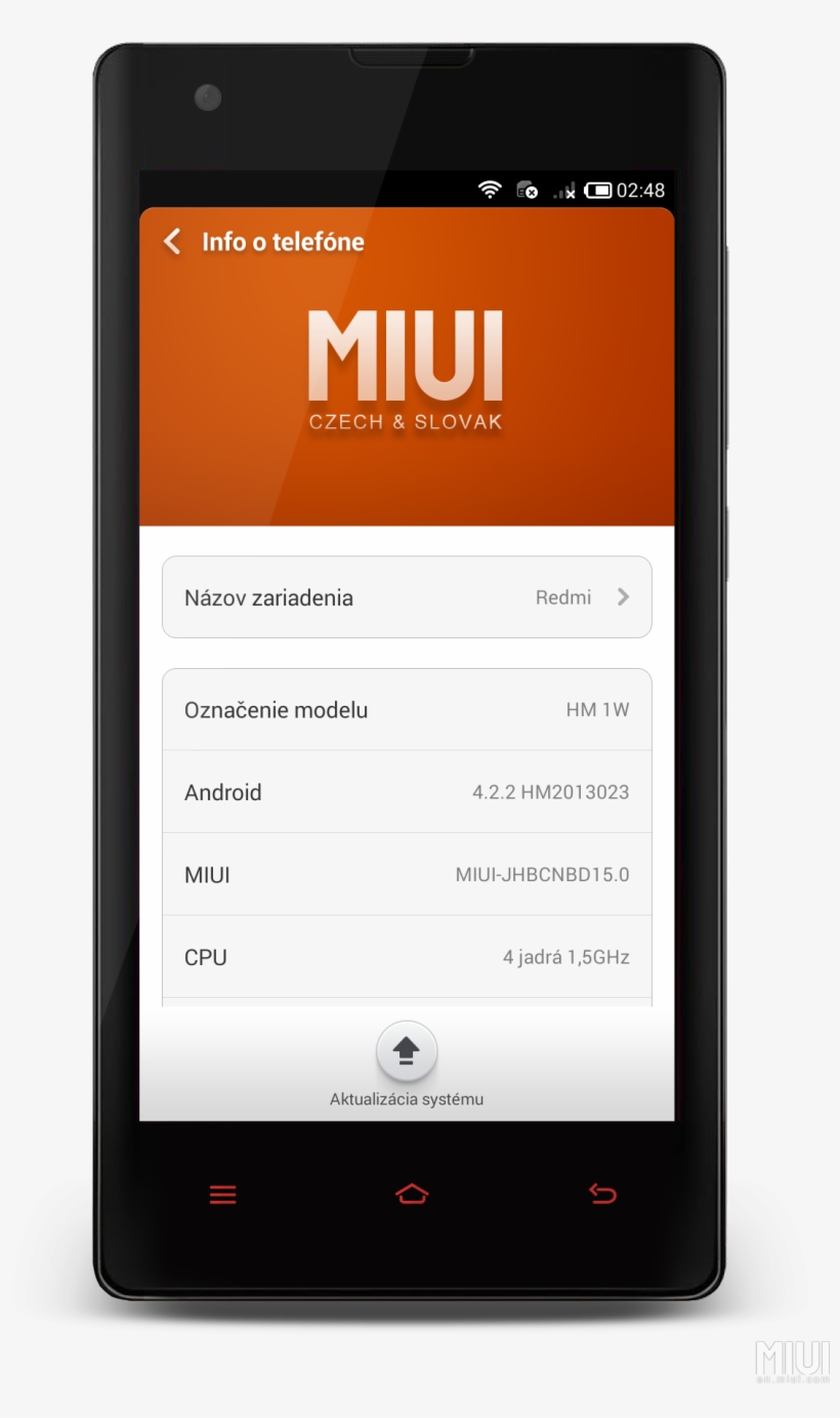 [web & Social] Device Frame Generator - Miui Xiaomi Redmi 1s, transparent png