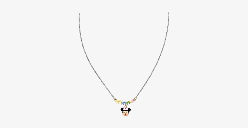 Gold Rhodium Chain With Minnie Cartoon Pendant From - Gold, transparent png