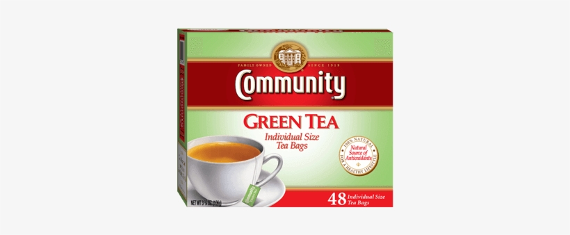48ct Green Tea Bags@2x 638 - Chef Masterpiece Community Coffee Green Tea Bags, 48, transparent png