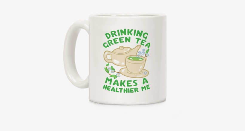 Drinking Green Tea Makes A Healthier Me Coffee Mug - Were Gonna Party Like Its My Birthday Jesus Tee, transparent png