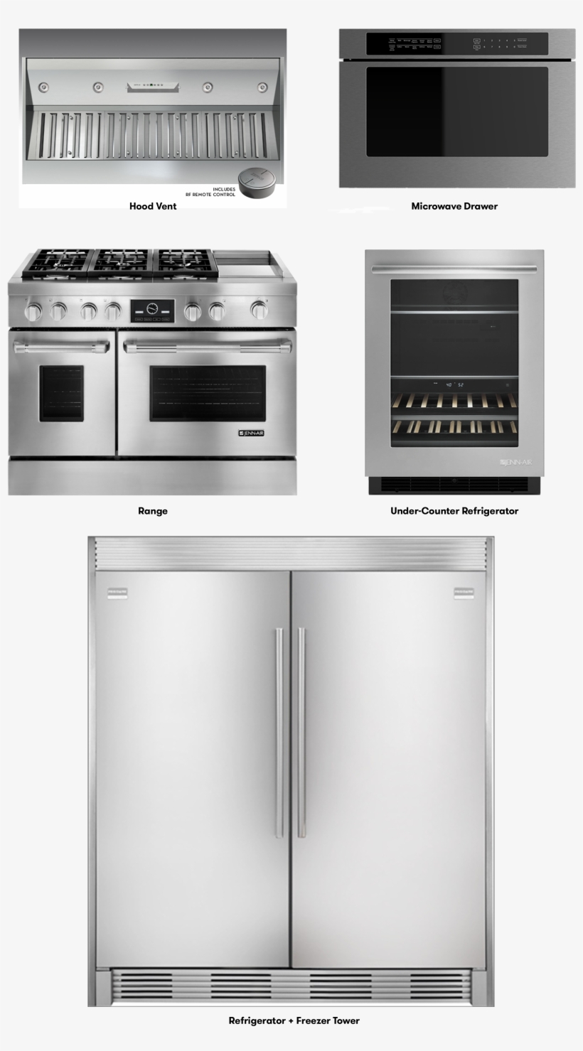 Give That Niche - Jennair Jdrp548wp 48" Pro-style Dual-fuel Range With, transparent png