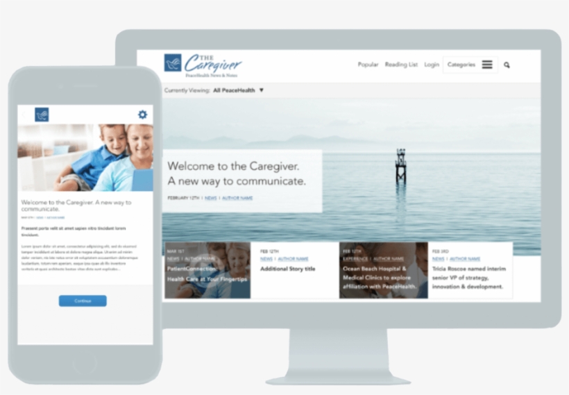 Medical Web Design For Peacehealth - Web Design, transparent png