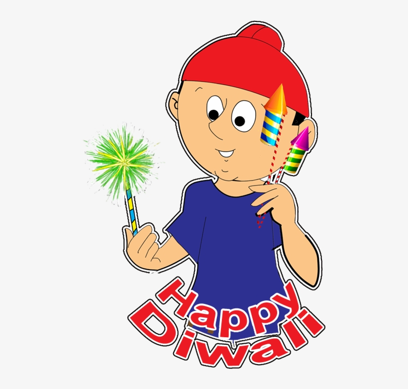 0 Download - Diwali Funny Cartoon Stickers, transparent png