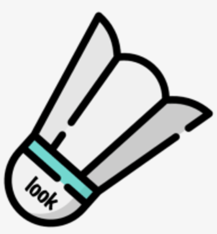 Look Badminton - Shuttlecock, transparent png