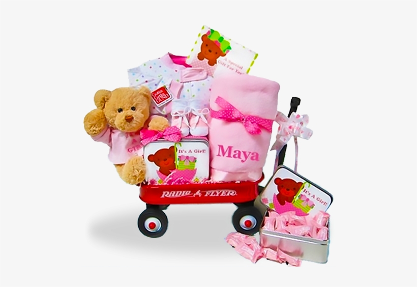 The All-girl Welcome Personalized Basket Wagon - Cashmere Bunny Personalized Wagon (it's A Girl), transparent png