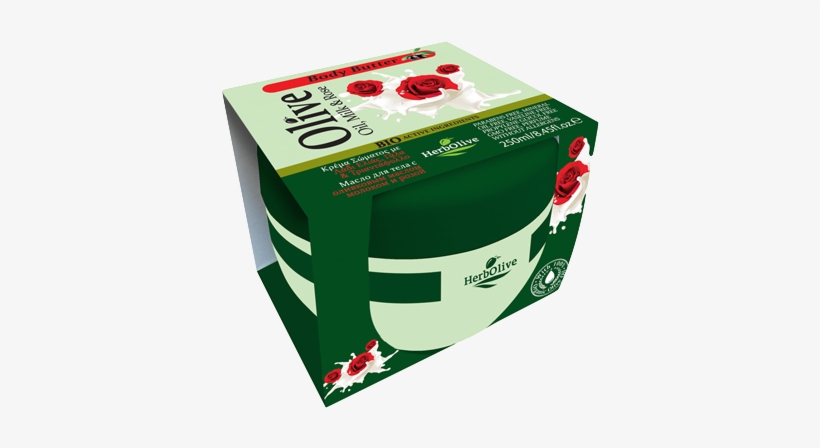 Herbolive Body Butter With Olive Oil, Milk & Rose - Herbolive Body Butter, transparent png