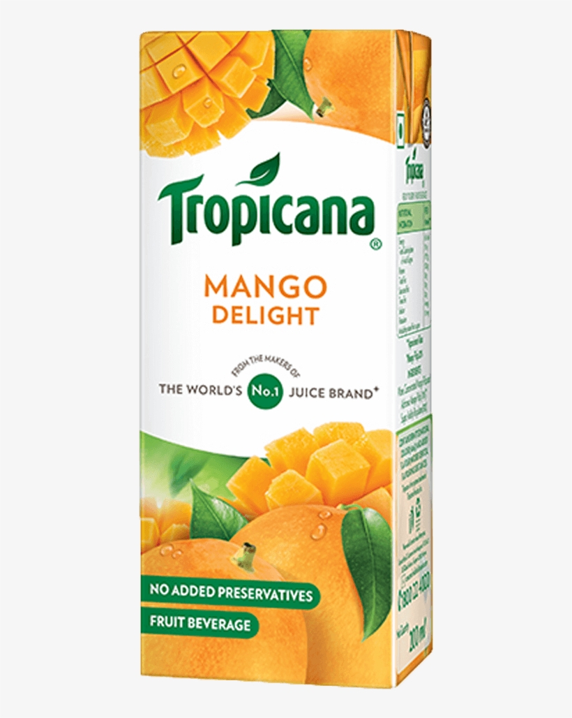 Tropicana Mango Juice - Tropicana Mango Juice 200ml, transparent png