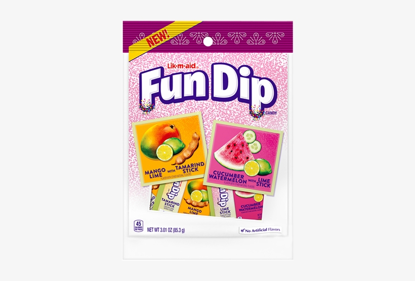 Lik M Aid Fun Dip Mango Lime & Cucumber Watermelon - Fun Dip Dulceria Mango Lime/watermelon Cucumber 3.01, transparent png