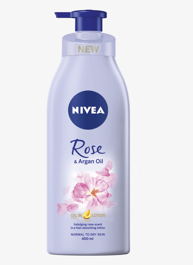 Oil In Lotion Rose & Argan Oil - Nivea, transparent png