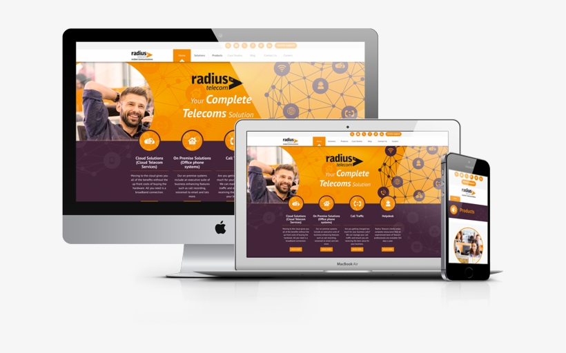 Telecoms Company Website - Vitamin Studio, transparent png