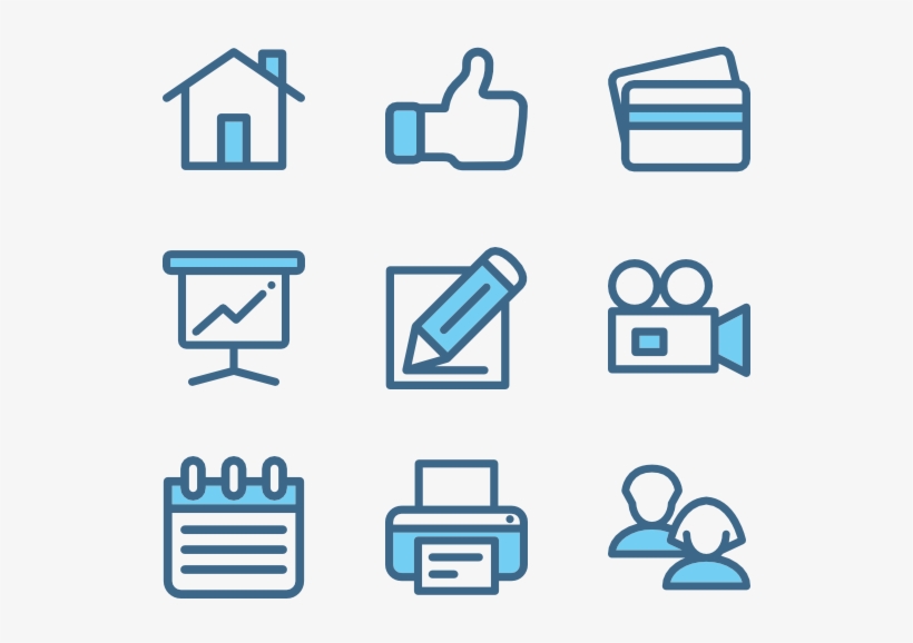Linear Color Web Interface Elements - Icon, transparent png