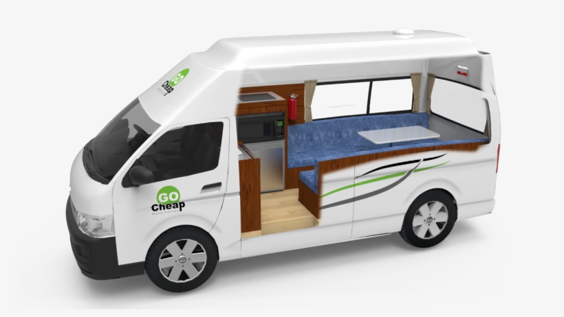 Side View - Hitop 3 Berth Campervan, transparent png