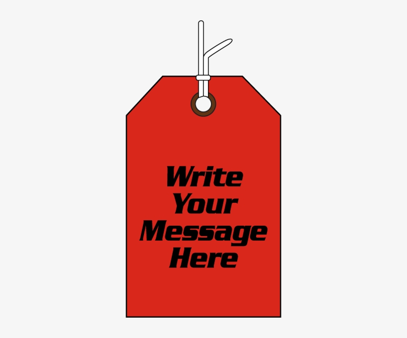 Blank Red Paper Tag - Manila Paper, transparent png
