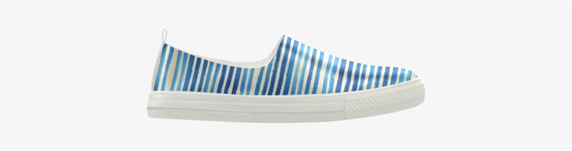 Watercolor Stripes Grunge Pattern - Slip-on Shoe, transparent png
