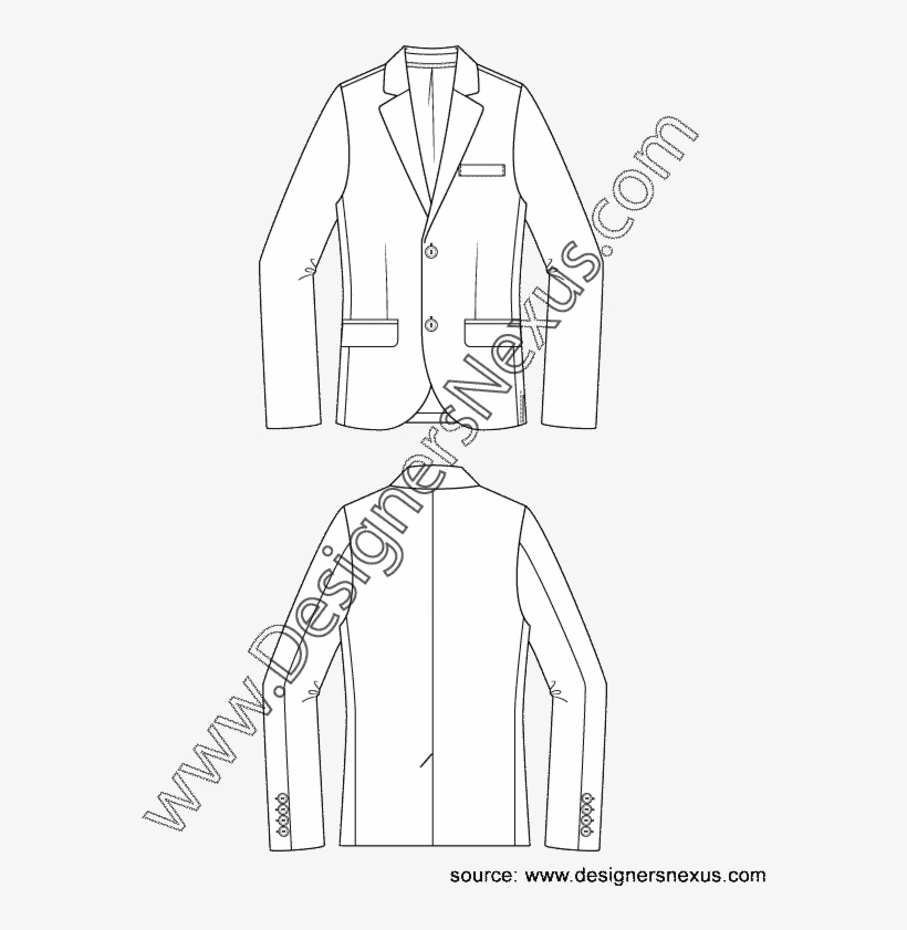 Dress Shirt Clipart Flat Sketch Men's - Fully Fashioned Sweater Flat, transparent png