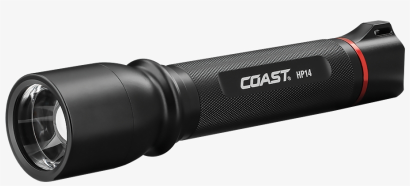 ○○○ - Coast - Hp14 339 Lumens Focusing Led Flashlight - Black, transparent png