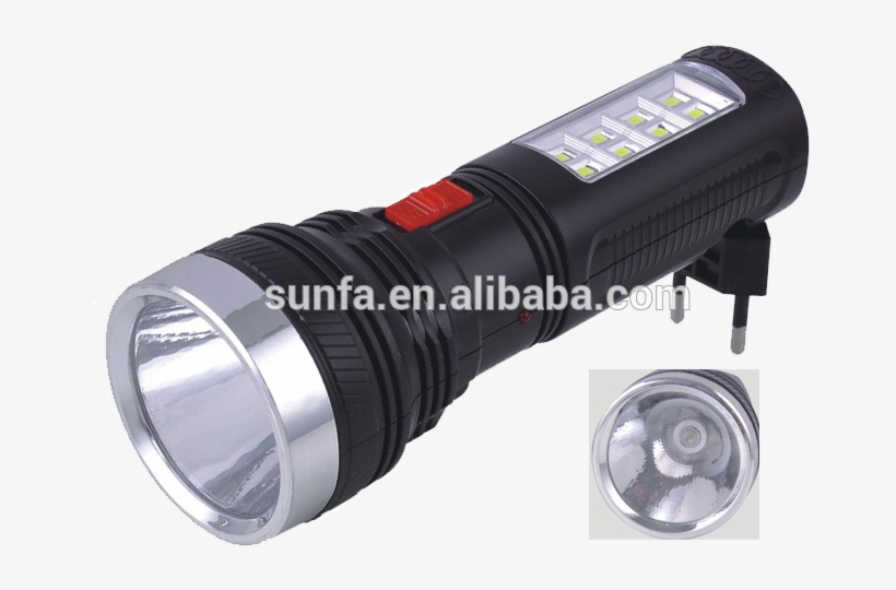 Yj-227 Smd Rechargeable Led Torch Flashlight With Brazil - Flashlight, transparent png