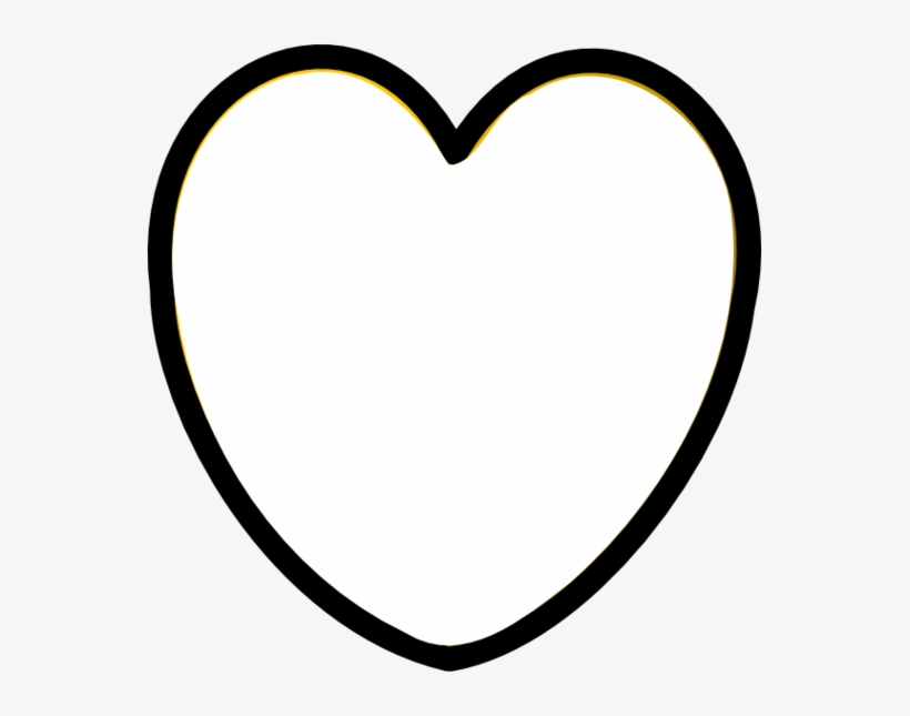 Heart Black And White Heart Clipart Black And White - Heart, transparent png