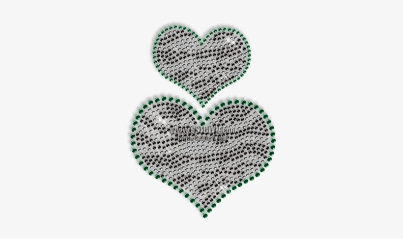 Custom Cute Sparkling Small Heart And Big Heart In - Heart, transparent png