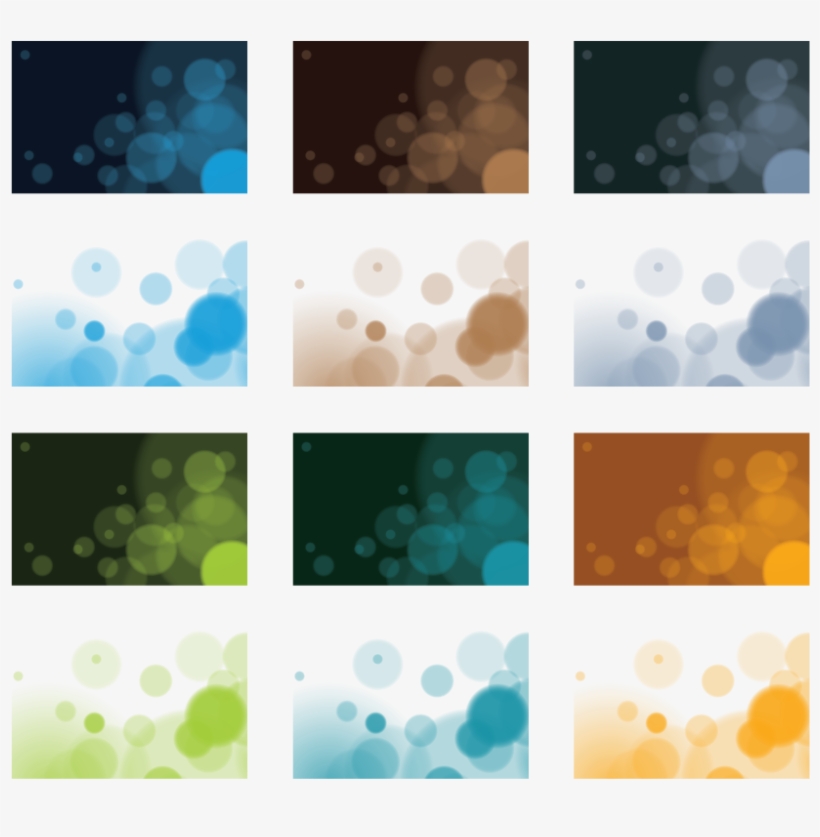 Bokeh Business Cards Cs By Dragonart - Vektorel Fon Png, transparent png