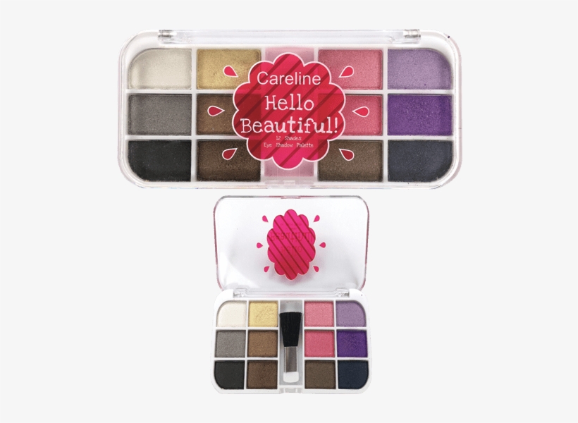 Hello Beautiful 12 Shades Eyeshadow Palette - Careline Eyeshadow Hello Beautiful, transparent png