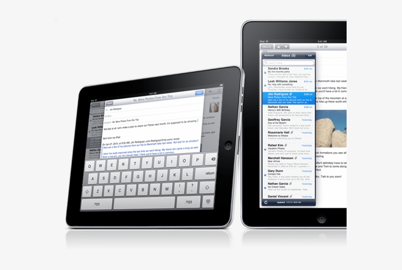 A Report Has Leaked Claiming That The Next Apple Tablet - Tablet Email, transparent png