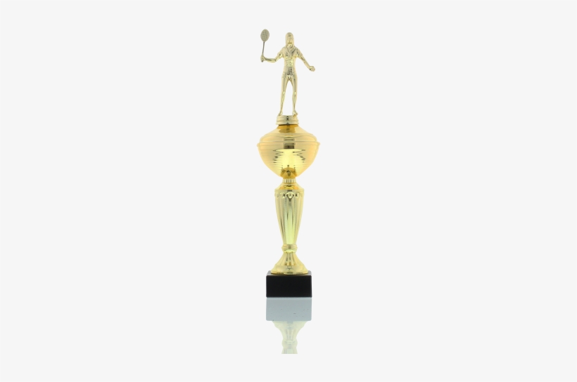 Badminton Player Female 36,0cm - Brass, transparent png