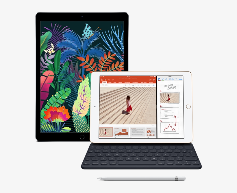 Apple Tablet Ipad Pro - Apple Smart Keyboard And Folio Case For 10.5-inch Ipad, transparent png