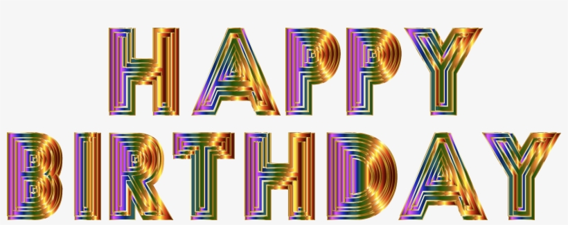This Free Icons Png Design Of Happy Birthday Typography, transparent png