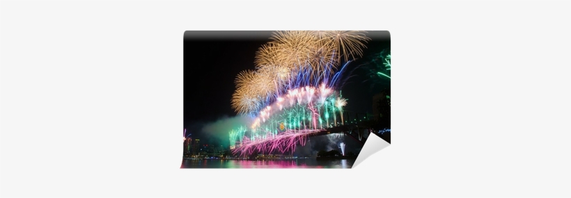 Sydney Harbour New Year's Eve Nye Fireworks Wall Mural - Sydney New Year's Eve 2017 18, transparent png