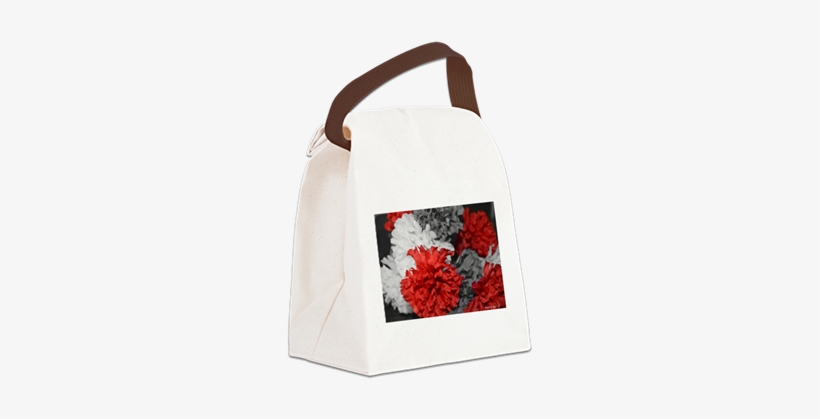 Color Splash Red Carnations Canvas Lunch Bag - Cafepress Garden Gnome Canvas Lunch Bag With Strap, transparent png