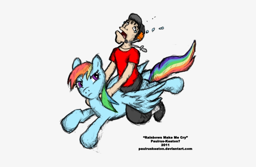 Paulrus-keaton, Crossover, Crying, Human, Human On - Rainbow Makes Me Cry, transparent png