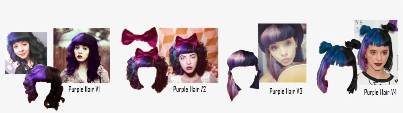 Purple Hairs - Lace Wig, transparent png