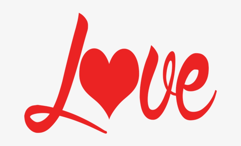 Love With Red Heart - Print On Canvas: Valentine Love : 12x12in, transparent png