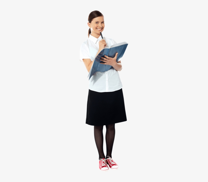 Free Png Young Girl Student Png Images Transparent - Student In Uniform Png, transparent png