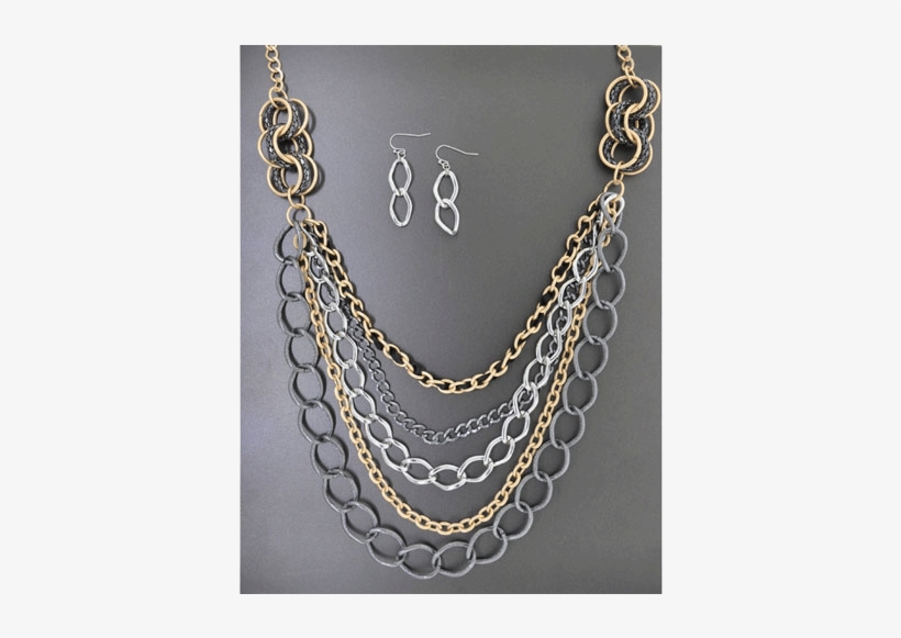 Metallic Chain Necklace - Chain, transparent png