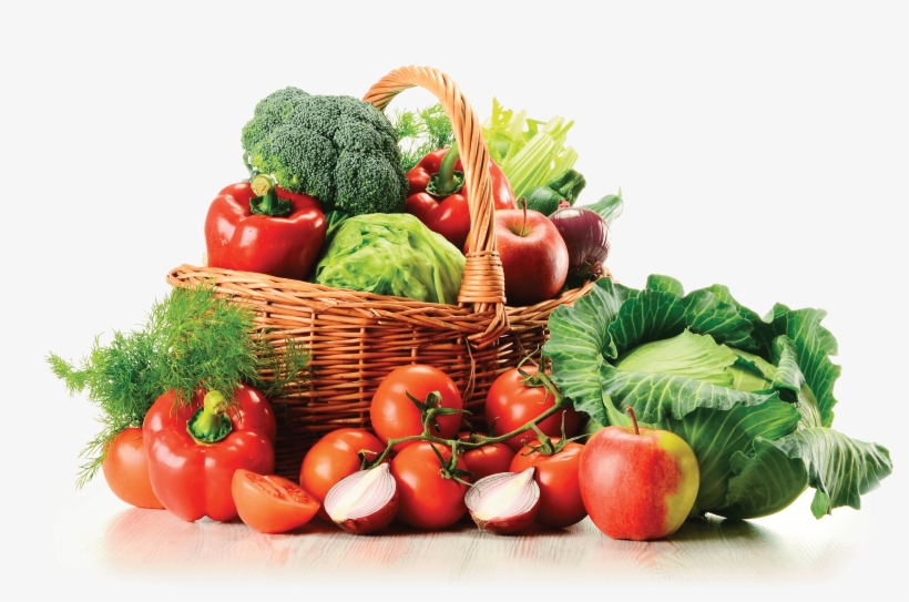 Following - Basket Of Vegetables Clipart, transparent png