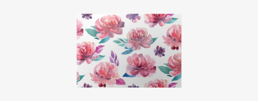 Watercolor Flowers Pattern - Watercolor Painting, transparent png