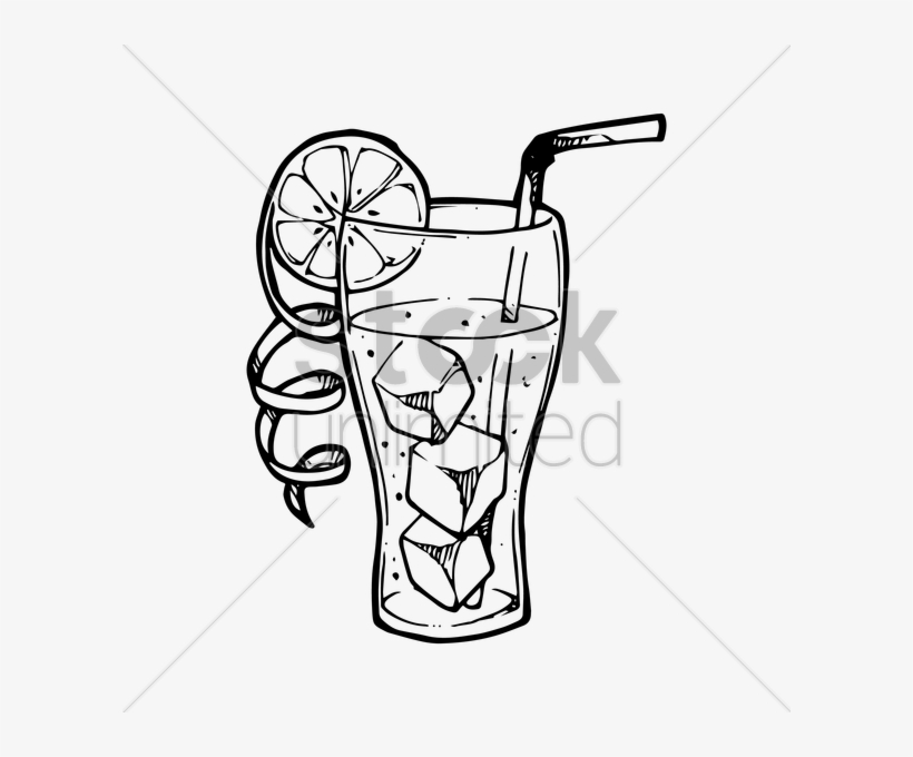 Cooldrinks Glass Clip Art Clipart Fizzy Drinks Iced - Cooldrinks Clipart Black And White, transparent png