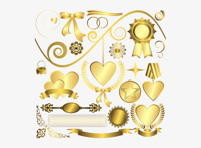 Psd Official Psds Share Freeuse - Gold, transparent png