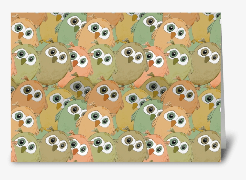 Happy Birthday Owls Greeting Card - Greeting Card, transparent png