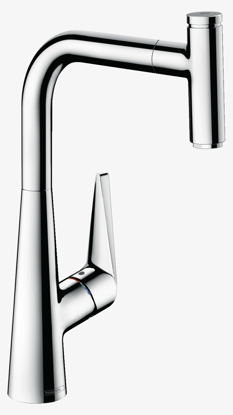 Higharc Kitchen Faucet, 1 Spray Pull Out, - Hansgrohe Kitchen Mixer Talis S 200 Extendable Spout, transparent png