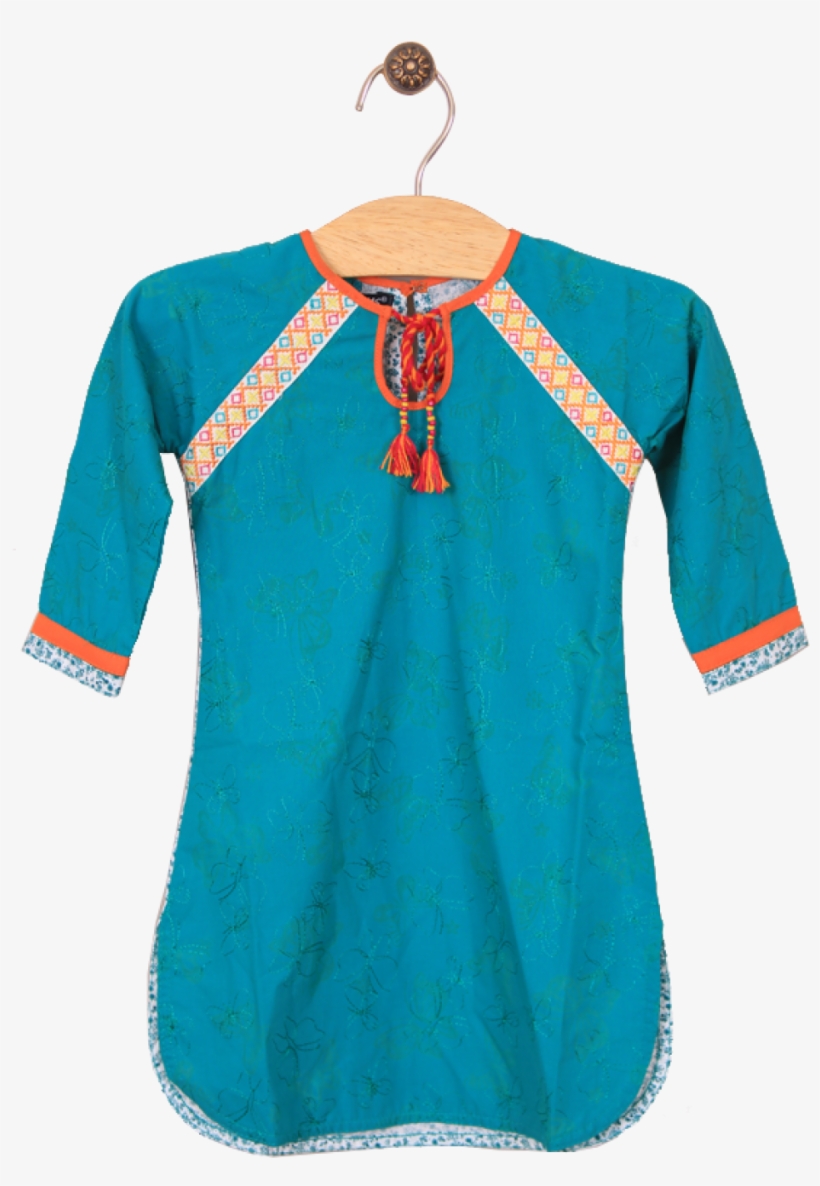 14957089120 Mushrooms Green Kurta Jr - Kurta, transparent png