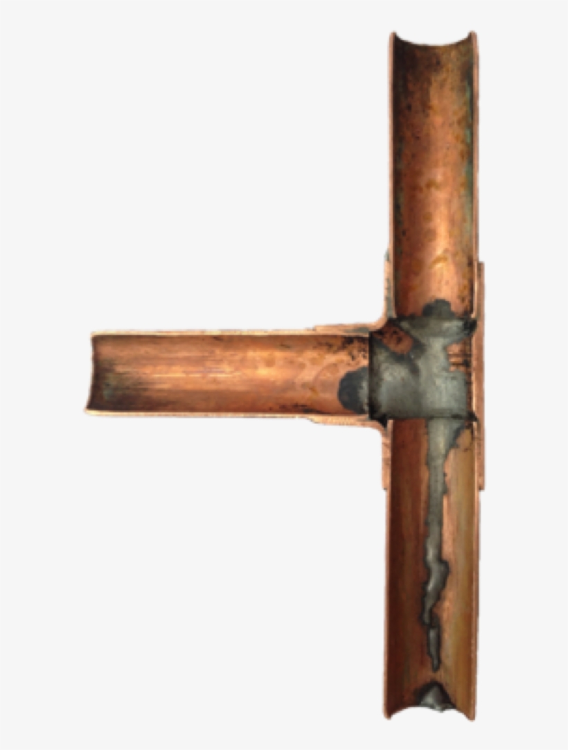 The Joint With Excess Solder Running Down The Inside - Rifle, transparent png