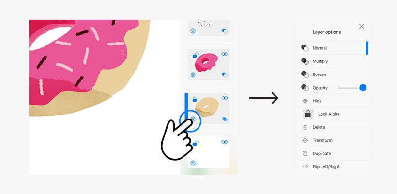 Tap On The Gear Icon For Options - Sketch, transparent png