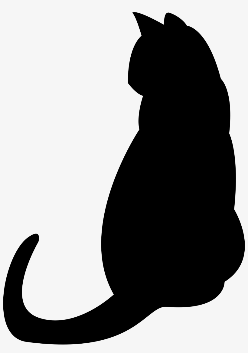 Frame Halloween On Transparent Background - Cat Silhouette Png, transparent png
