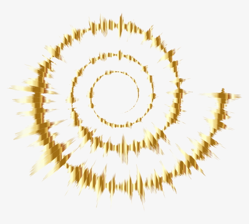 Golden Spiral Wave Sound - Acoustic Wave, transparent png