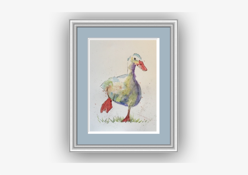 Dizzy Duck, Limited Edition Print - Watercolor Painting, transparent png